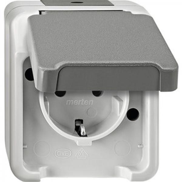 Merten AQUASTAR Steckdose lichtgrau MEG2301-8029