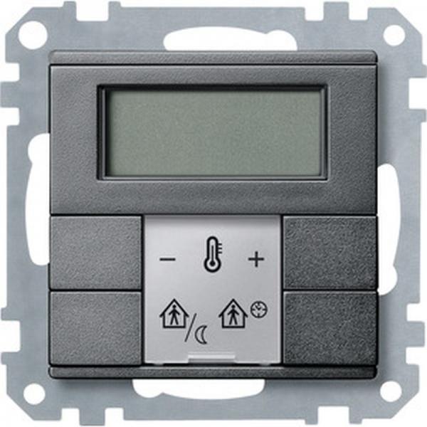 Merten Raumtemperaturregler mit Display, anthrazit, System M MEG6241-0414