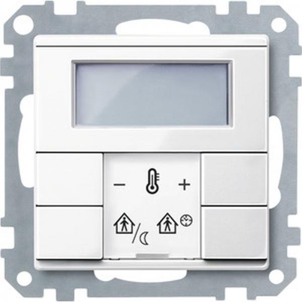 Merten Raumtemperaturregler mit Display, polarweiß glänzend, System M MEG6241-0319