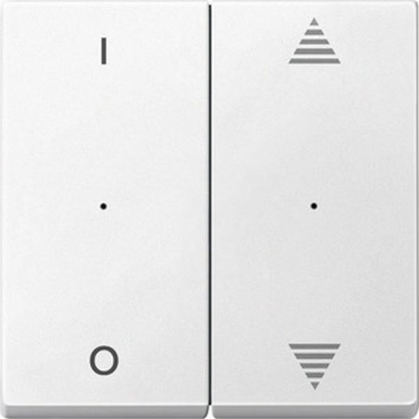 Merten Wippen fŸr Tastermodul 2fach mit Aufdruck 1/0 und Auf/Ab, polarwei§, System M 625619