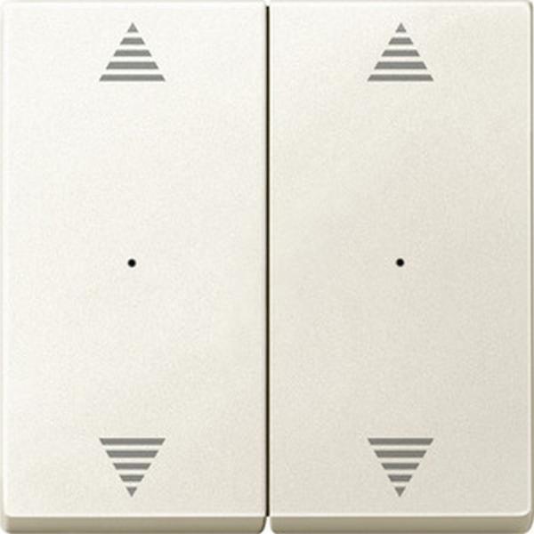 Merten Wippen fŸr Tastermodul 2fach mit Aufdrucken Pfeile Auf/Ab, wei§, System M 625844