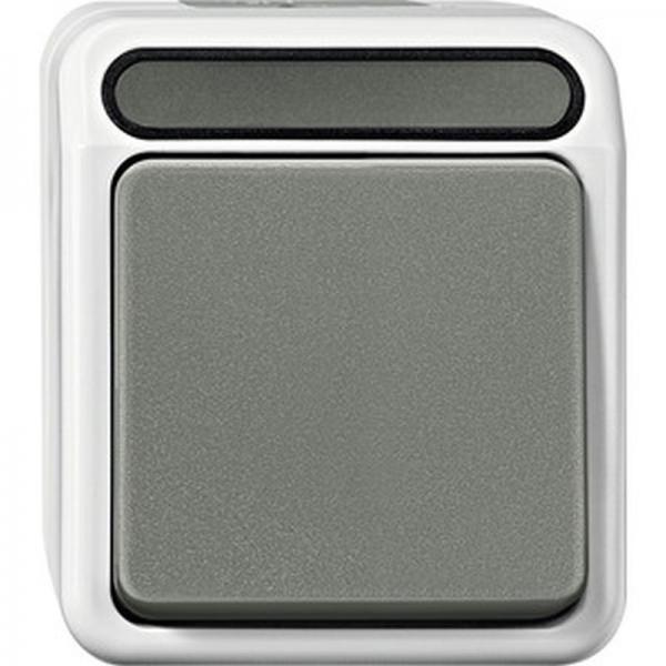 Merten AQUASTAR Taster mit N-Klemme Wechsel lichtgrau MEG3156-8029