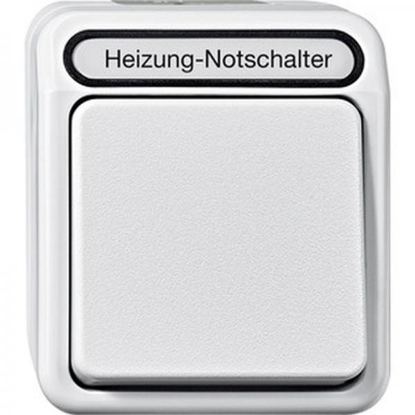 Merten AQUASTAR Heizungskontroll Schalter 2-polig polarwei§ MEG3449-8019