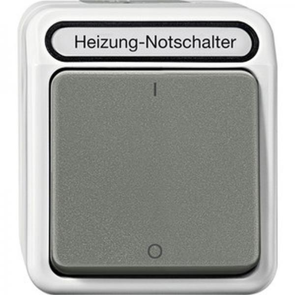 Merten AQUASTAR Heizungs-Notschalter 3-polig lichtgrau MEG3643-8029