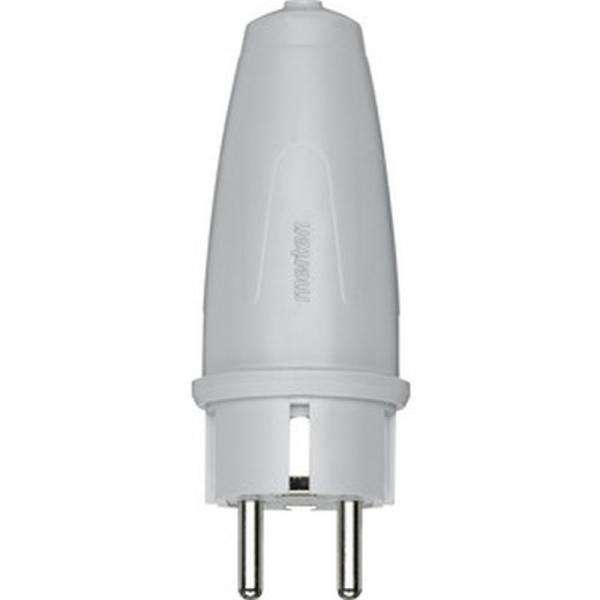 Merten PVC-SCHUKO-Stecker, grau 125463