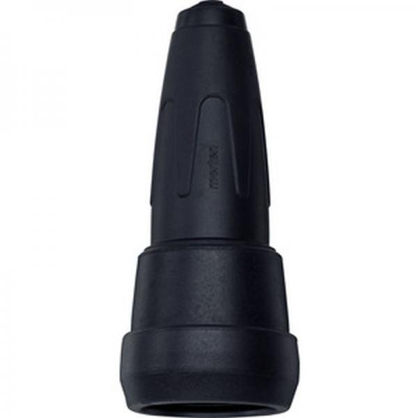 Merten Vollgummi-SCHUKO-Kupplung mit Schnappkragen, schwarz 172951