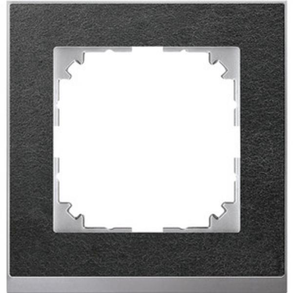 Merten M-Pure Decor-Rahmen, 1fach, Schiefer/aluminium MEG4010-3669
