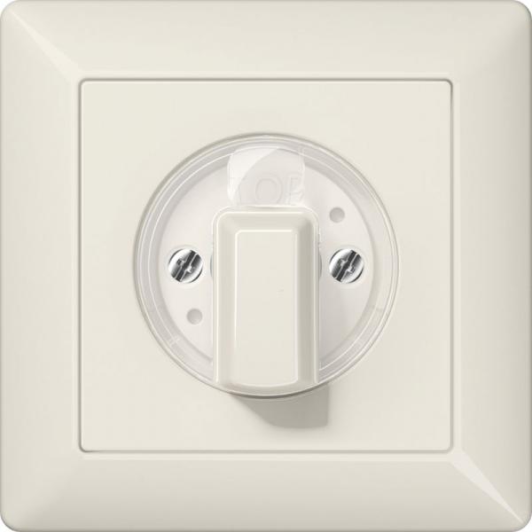 Jung AS500 Abdeckung Jalousie Drehschalter mit Vollplatte Weiß AS1541