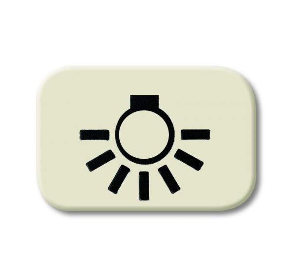 B+J Busch-Duro 2000¨ SI, Tastersymbol Licht, wei§ 2525 LI