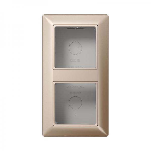 Jung A500 Aufputz-Gehaeuse 2fach Champagner AS582ACH