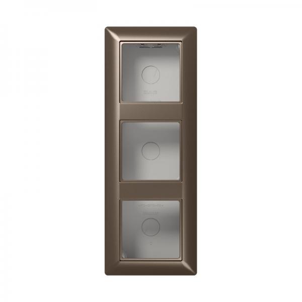 Jung A500 Aufputz-Gehaeuse 3fach Mokka AS583AMO