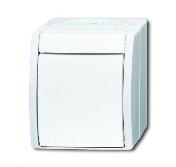 B+J ocean¨ Wippschalter (Kreuzschalter), alpinwei§ 2601/7 W-54
