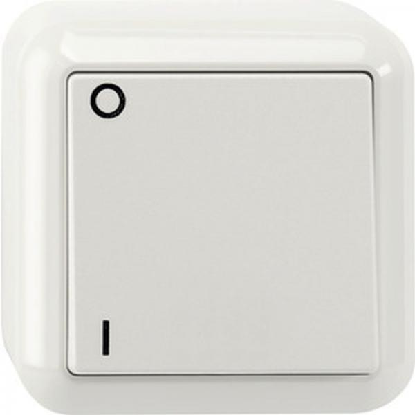 Merten Ausschalter, 2-polig, polarwei§, AUFPUTZ MEG3112-8719