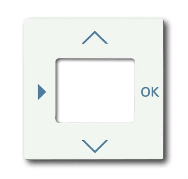 B+J future® linear, Zentralscheibe für Timer® Bedienelement, studioweiß matt 6435-884