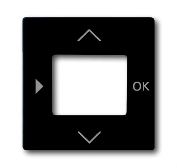 B+J future® linear, Zentralscheibe für Timer® Bedienelement, schwarz matt 6435-885