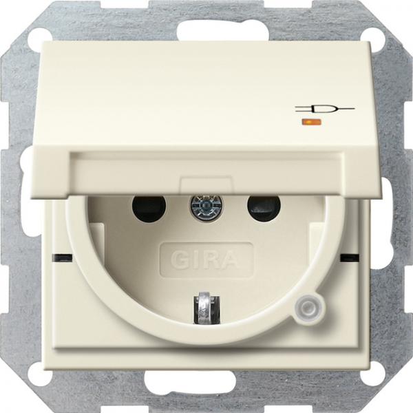 Gira SCHUKO KD Kontroll + SH System 55 Cremeweiß 276301
