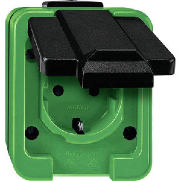 Merten SCHUKO-Steckdose mit Schraublemmen grün, Agrar 279077