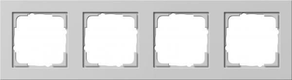 Gira E2 Abdeckrahmen 4-Fach Grau matt 021437