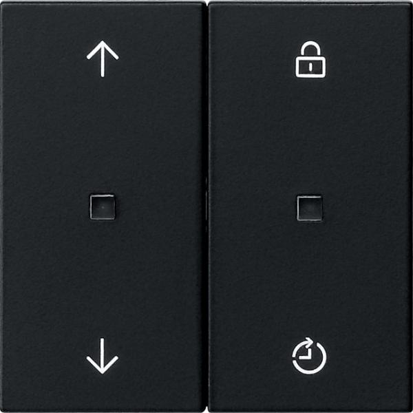 Gira S3000 Bedienaufs. Memory System 55 Schwarz m 5363005