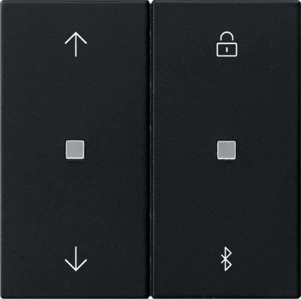 Gira S3000 Jalousie- + Schaltuhr BT System 55 Schwarz m 5367005