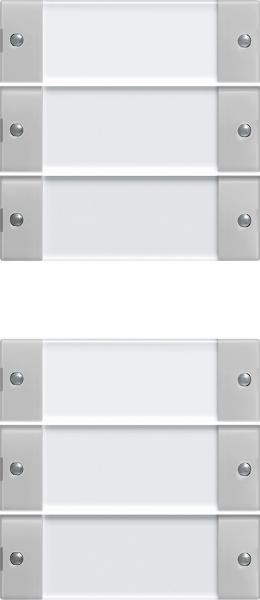 Gira Wippenset 6f (3+3) BSF System 55 Klar/Grau m 2136015