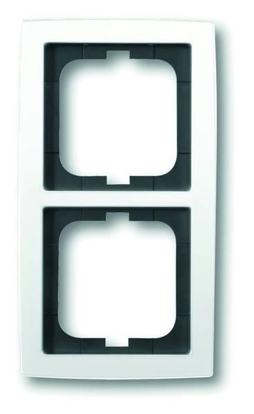 B+J solo¨,  Rahmen 2/fach studioweiss 1722-84