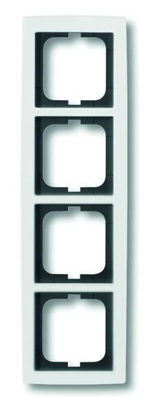 B+J solo¨,  Rahmen 4-fach studioweiss 1724-84