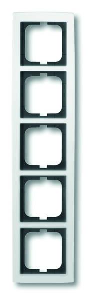 B+J solo¨,  Rahmen 5-fach studioweiss 1725-84