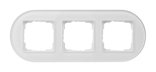 Gira Abdeckrahmen 3f Gira Studio G Weiß 0213130