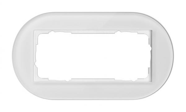 Gira Abdeckrahmen 2f o.M. Gira Studio G Weiß 1002130