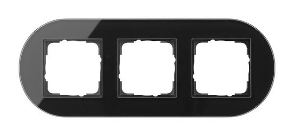 Gira Abdeckrahmen 3f Gira Studio G Schwarz 0213135