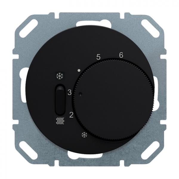 Berker Serie R.1 / R.3  Thermostat Wechsler, Heiz/KŸhl, R.x, sw. gl. 20292045