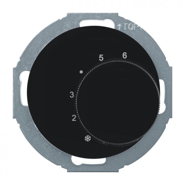 Berker Serie 1930 / R.classic Thermostat Wechsler schwarz, glaenzend  20262035