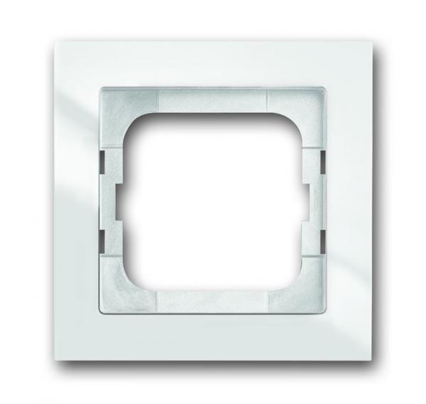 B+J Busch-axcent¨,  Rahmen flat, 1-fach, studiowei§ 1721-284/11