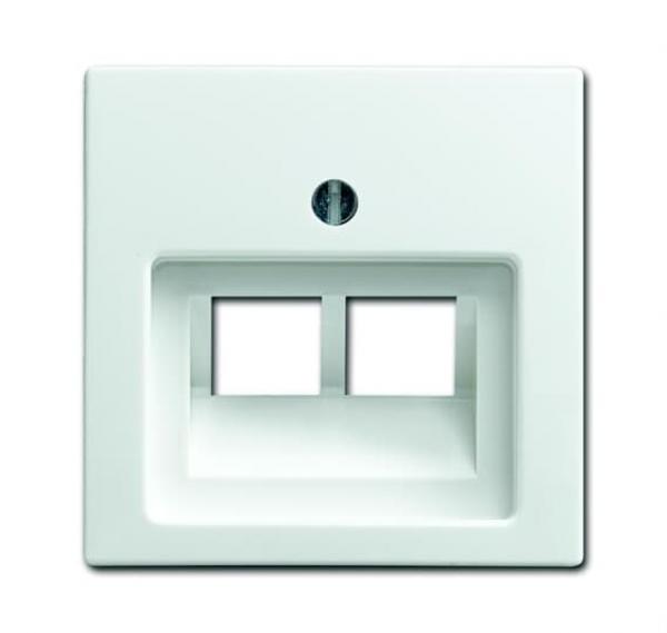 B+J balance SI UAE Abdeckungen 2-fach alpinweiss 1803-02-914