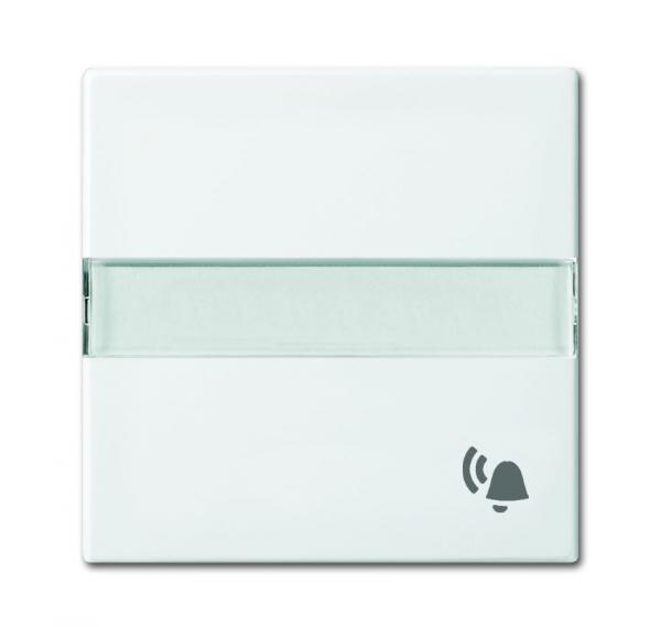 B+J balance SI Wippe Beschriftbar mit Symbol Klingel alpinweiss 2506 N/KI-914