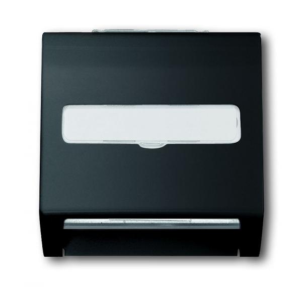 B+J Zentralscheibe, schwarz matt, impuls, Abdeckungen fuer Datenkommunikation 1758-775