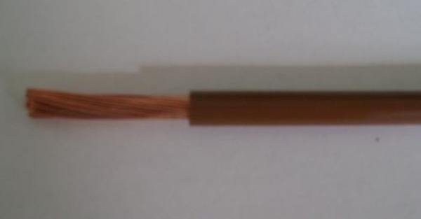 Einzelader H07V-K 10 qmm braun (Preis pro meter,Lieferung erfolgt in einer L_nge)