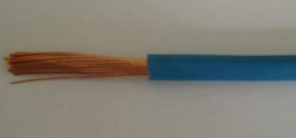 Einzelader H07V-K 6 qmm blau (Preis pro meter,Lieferung erfolgt in einer L_nge)