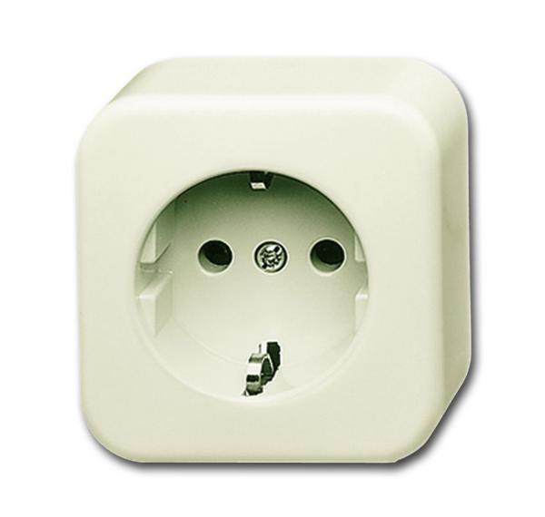 B+J Duro 2000 Aufputz Steckdose, weiss 2300EAP-09-503
