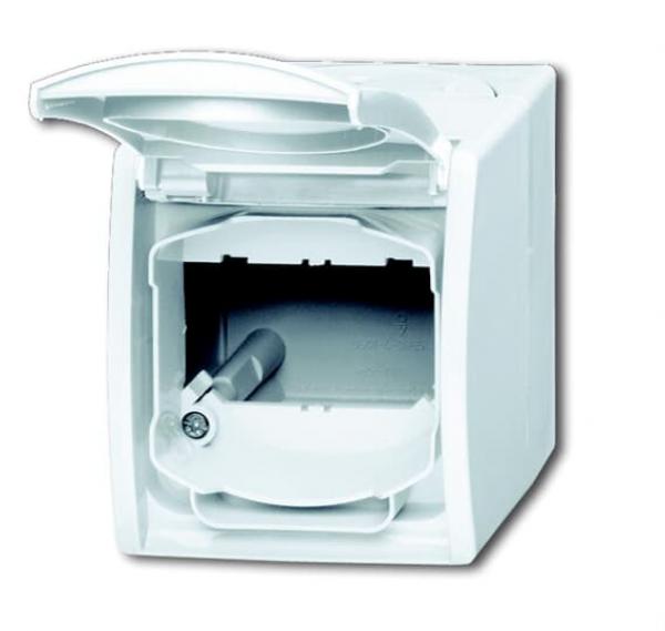 B+J Gehaeuse, alpinweiss, Aufputz IP 44, ocean (IP 44) 1758 WN-54