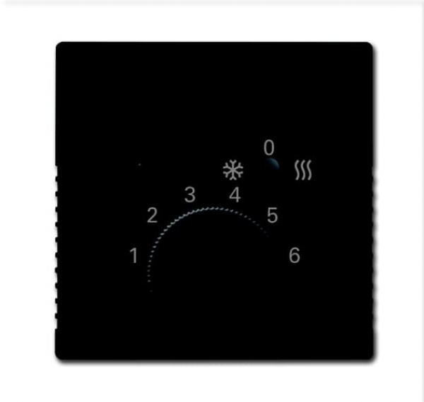 B+J Zentralscheibe, anthrazit, SI/Reflex SI, Bedienelemente fuer Raumtemperaturregler 1795 HKEA-81