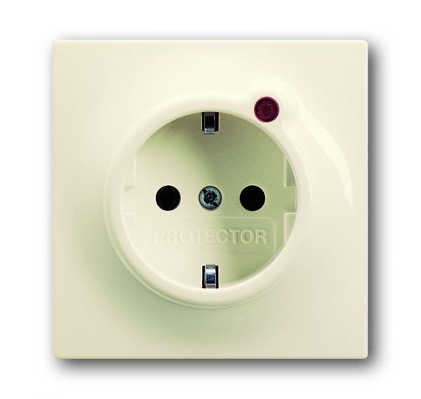 B+J impuls, Steckdose Busch-Protector elfenbein/weiss 2310 EUGL/VA-72-11