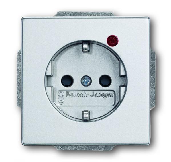 B+J future® linear Busch-Protector Steckdosen alusilber 2310 EUGL/VA-83-11