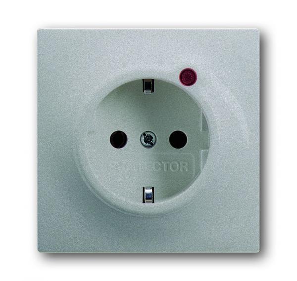 B+J impuls, Steckdose Busch-Protector alusilber 2310EUGL/VA-783-11