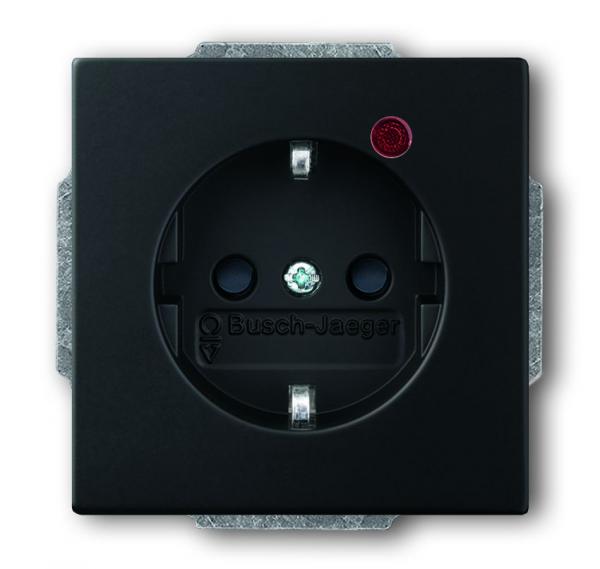 B+J future® linear Busch-Protector Steckdosen  schwarz matt  2310EUGL/VA-885-11