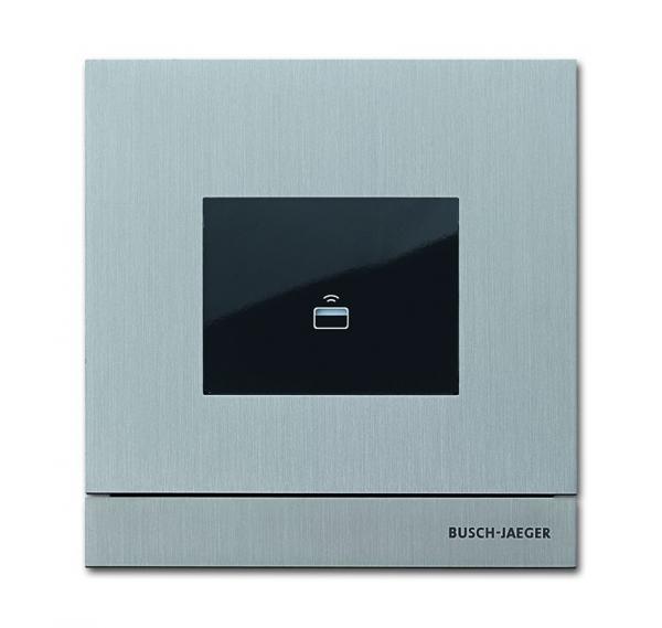 B+J Aussenstation mit Transponder-Modul, edelstahl, Tuerkommunikation, Busch-Welcome Zutrittskontrolle 83100/72-660