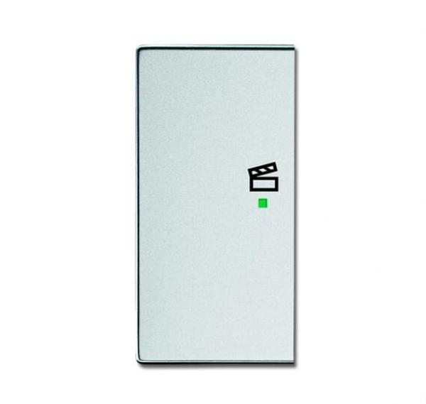 B+J Wippe, alusilber, Busch-free@home, Abdeckungen 6233-21-83