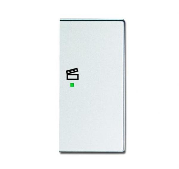 B+J Wippe, alusilber, Busch-free@home, Abdeckungen 6233-22-83