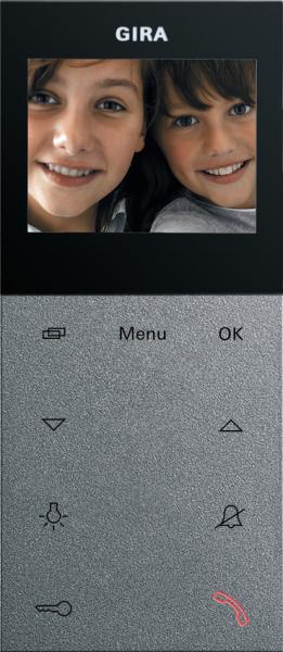 Gira Wohnungsstation Video AP Plus System 55 Farbe Alu 123926